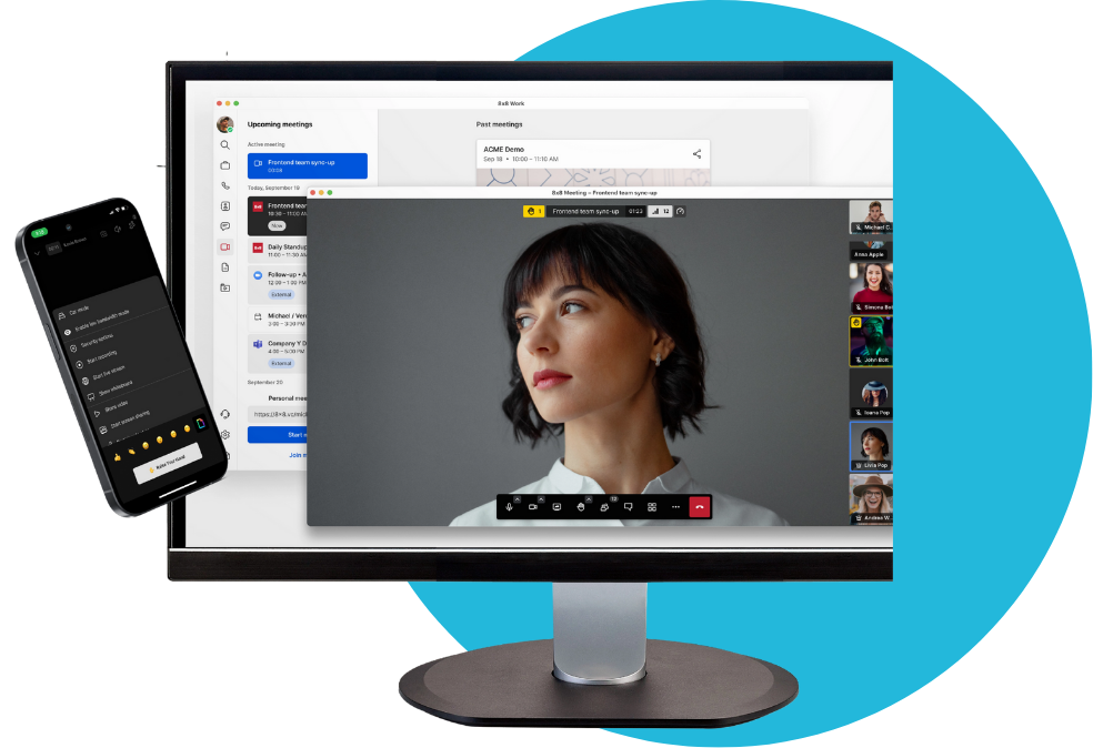 AI enabled video conferencing 8x8