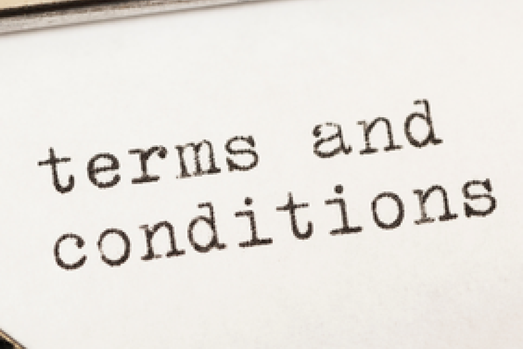 Type writer letters - terms and conditions