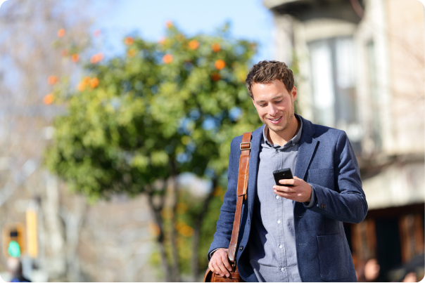 Businessman on a mobile phone