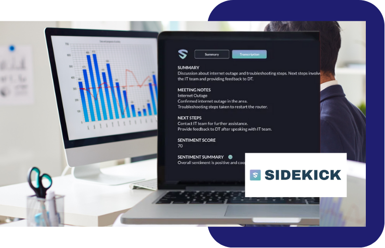 Example iPECS SIDEKICK dashboard features