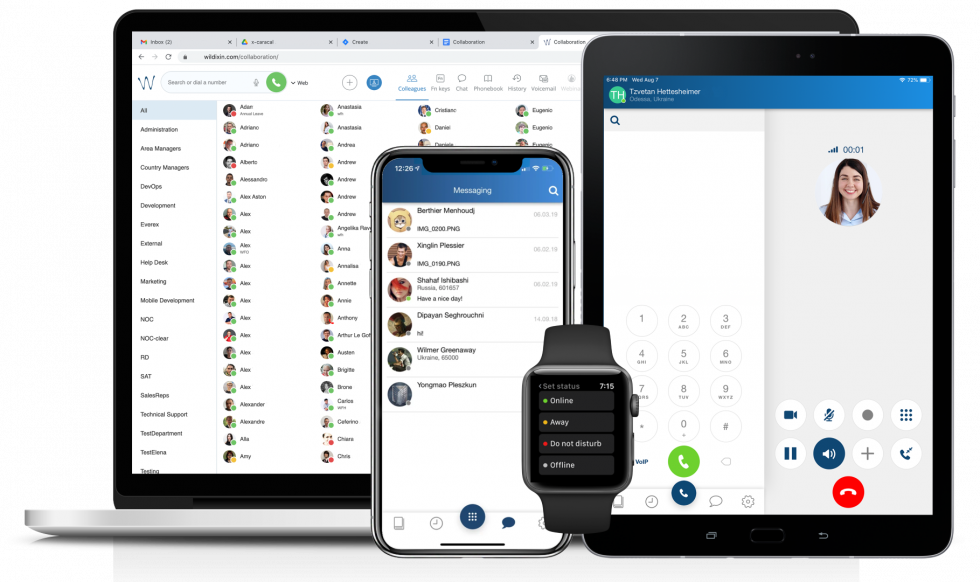 Wildix RAMP integration phones and tablets