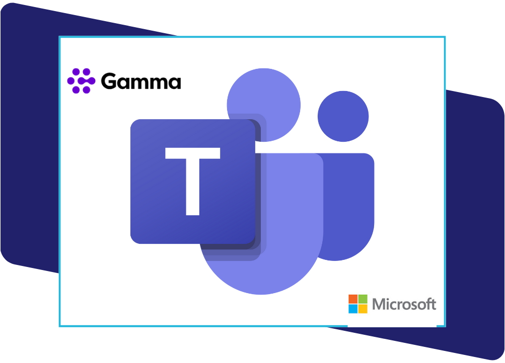 Gamma and Microsoft teams logo