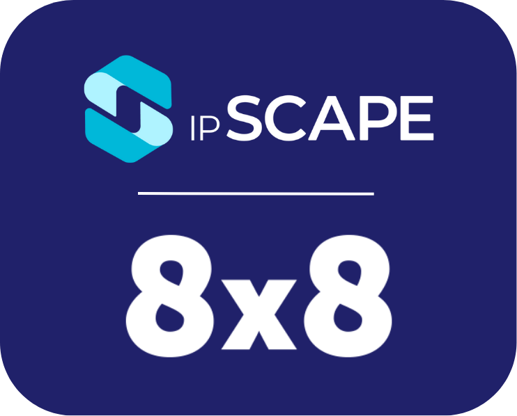 ipscape and 8x8 logo
