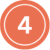Coral circle with a white number 4 in the centre