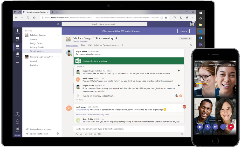 Microsoft Teams app on laptop and mobile phone Microsoft Teams app on laptop and mobile phone