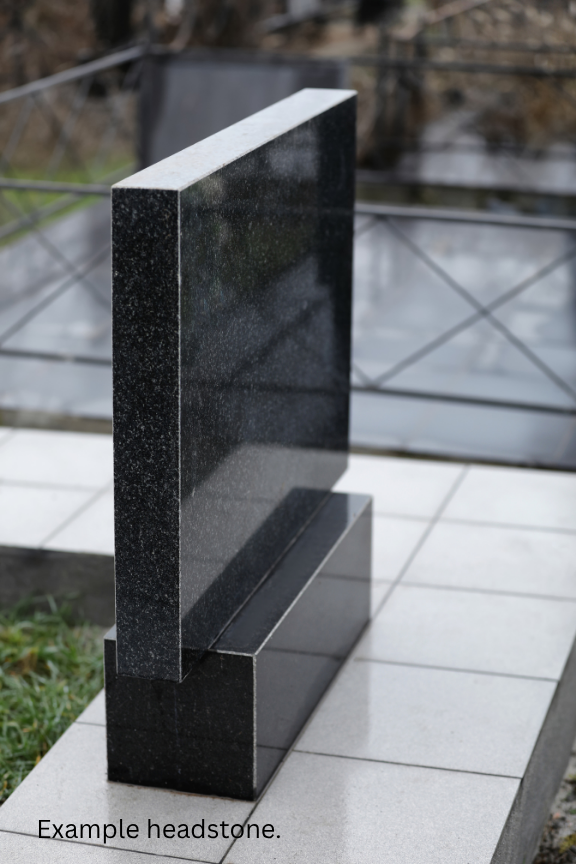 Black Granite headstone