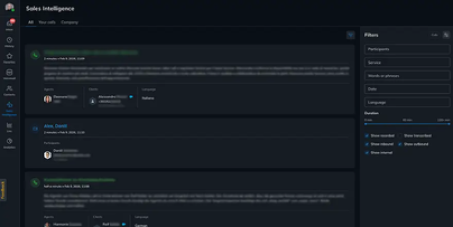 White Wildix logo on a blue oval background and spots dotted around.