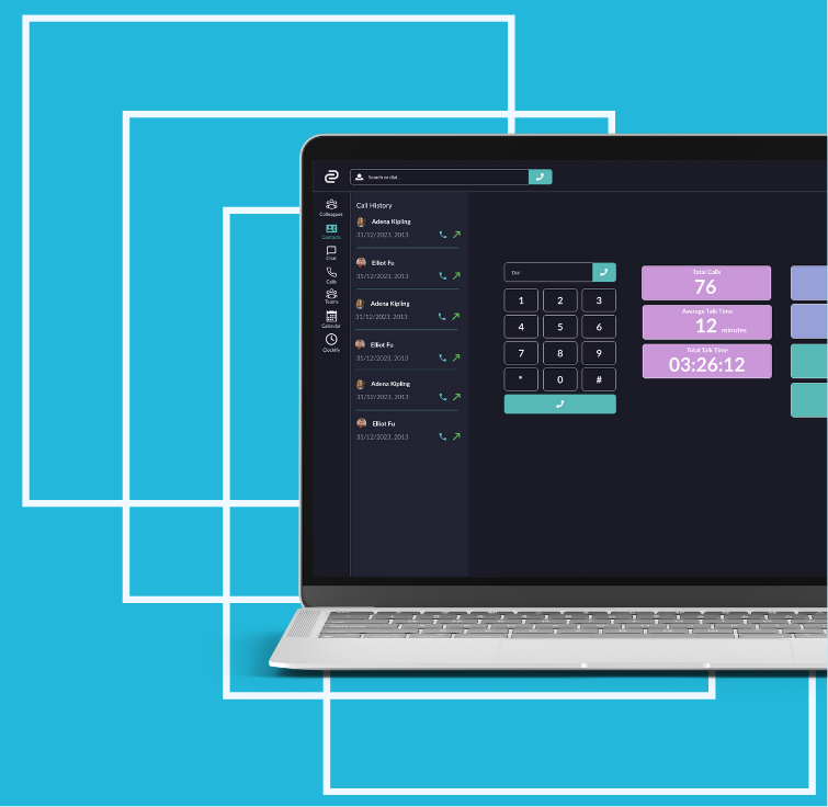 dashboard example from iPECS Connect