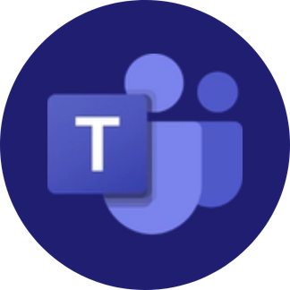 Microsoft Team Logo on a dark blue circle
