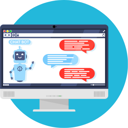 AI chatbot icon