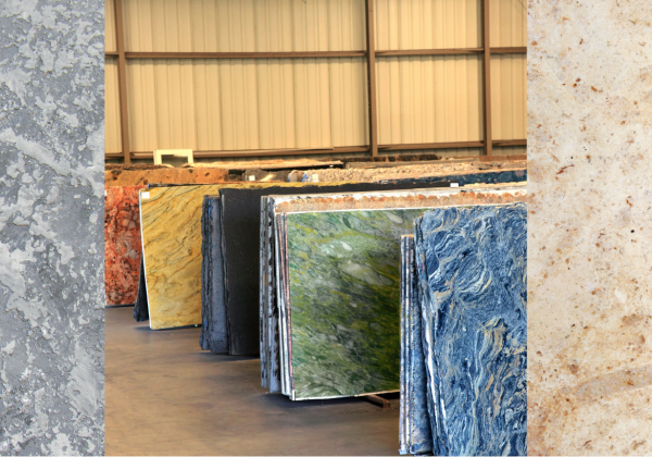 Multi-colour granite examples