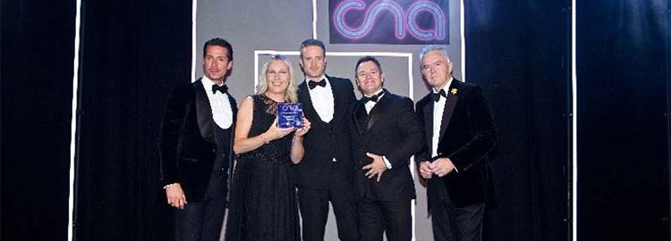evoke on stage at the CNA awards evoke on stage at the CNA awards