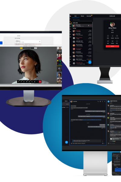 8x8 Unified Communications platform screenshots