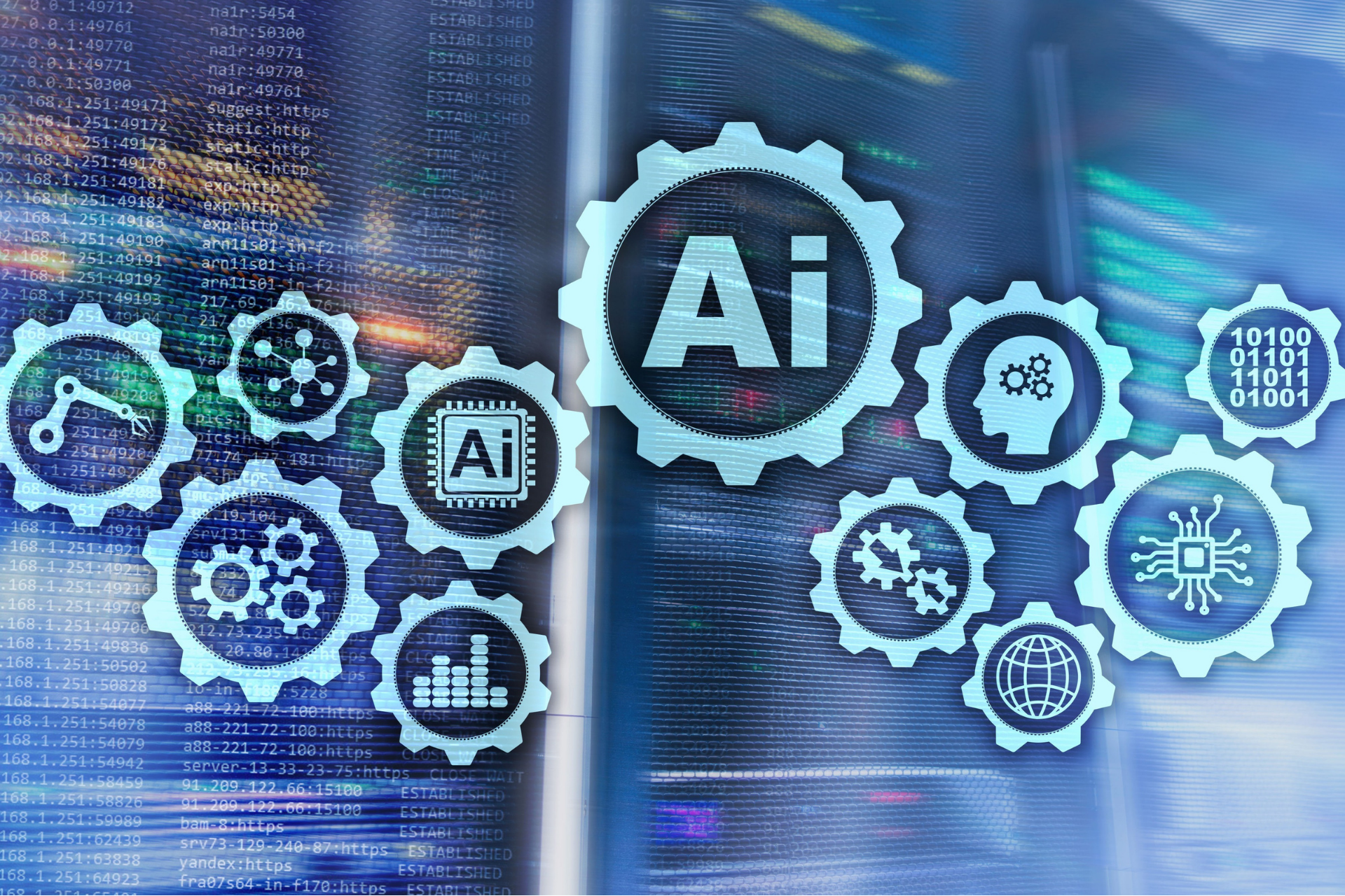 Group is icons AI, cogs and the mind