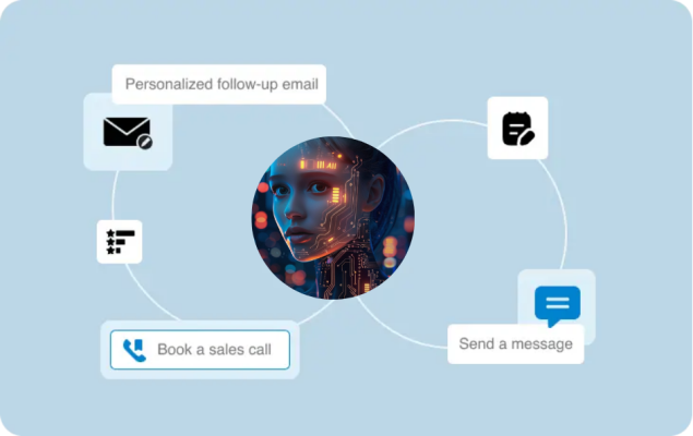 Example sales follow up conversation through the chatbot by Wildix.