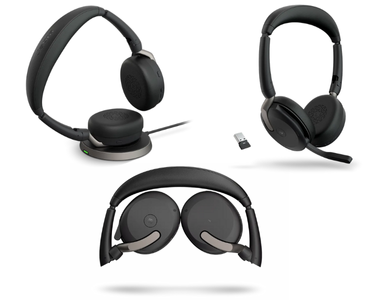 Photographs of the Jabra 265 headsets from different angles