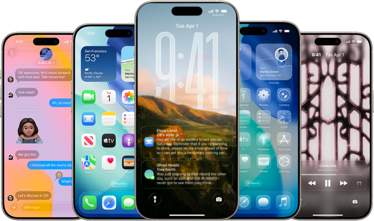 iOS 26 iphone update screen on a iphone