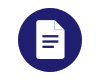 dark blue circle with a white document icon on the top