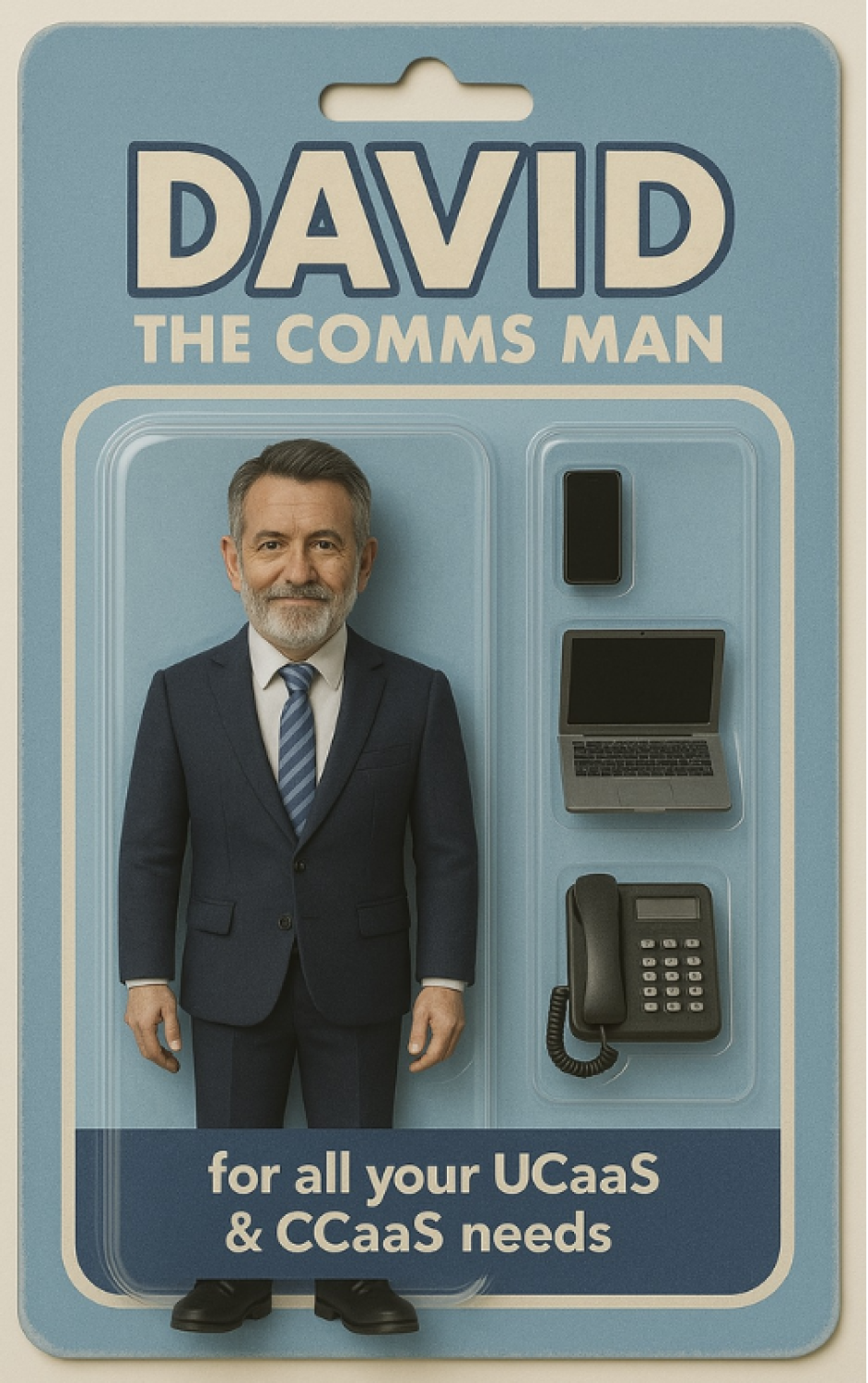 David Wardell as an AI generated action figure