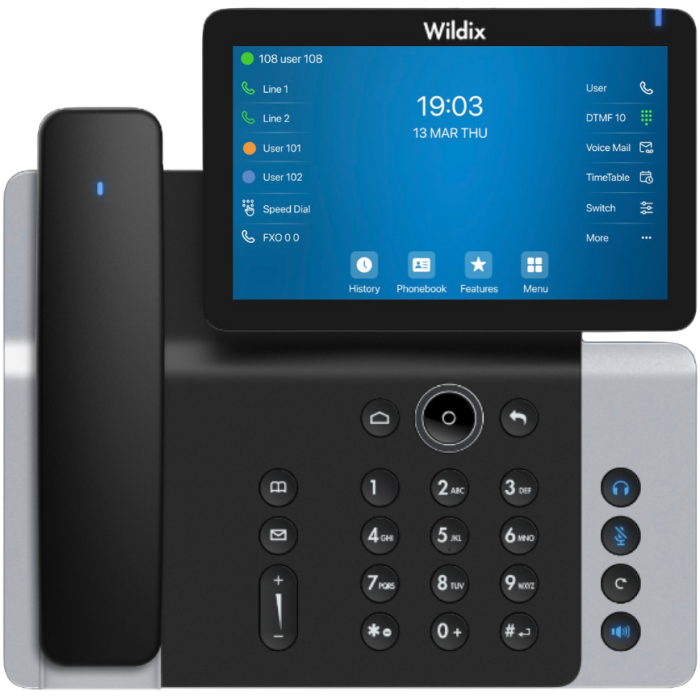 SuperVision 5 Wildix IP phone