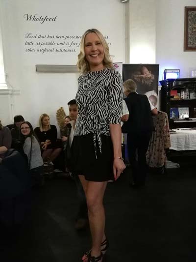 Susie Wardell at fashion show