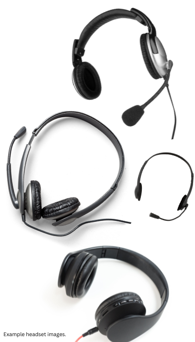 Example headset images for a blog post 