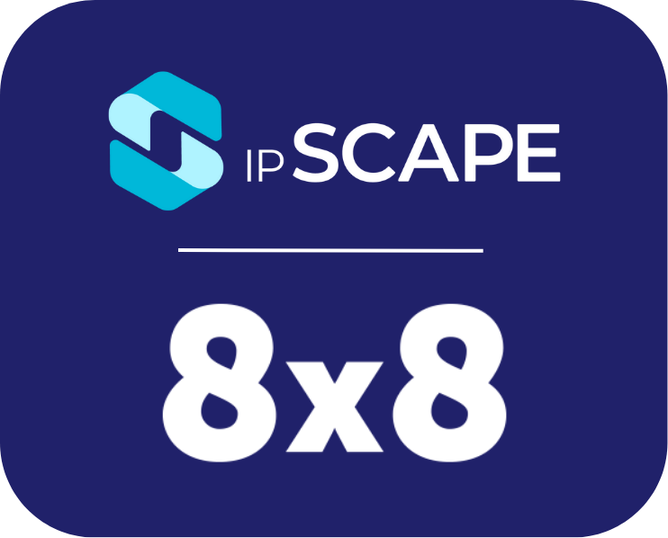 ipscape and 8x8 logo