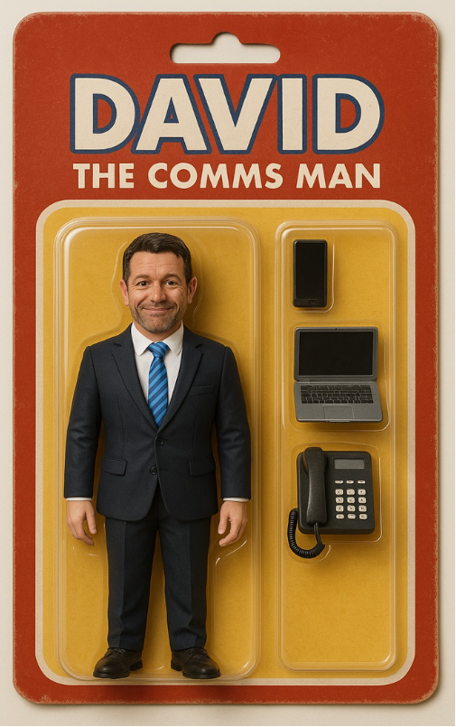 David Wardell as an AI generated action figure